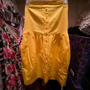 Sunshine yellow strapless dress💛☀️✨